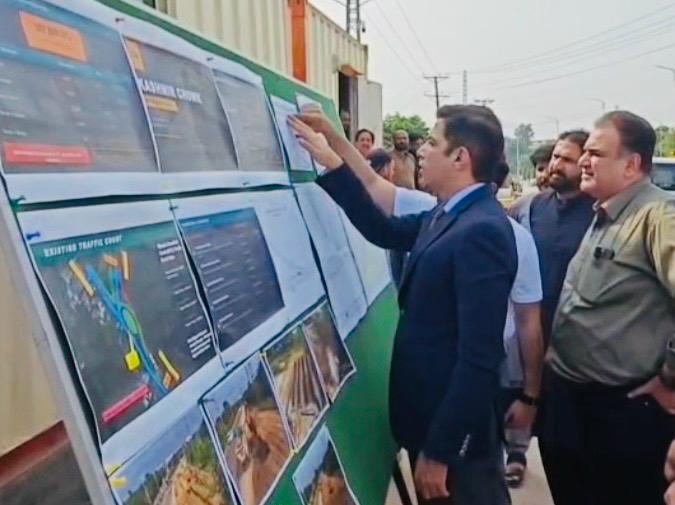 Chairman CDA Visits Kashmir Chowk Underpass Project, Reviews Latest Progress, directs completion of project on time ensuring quality and standards